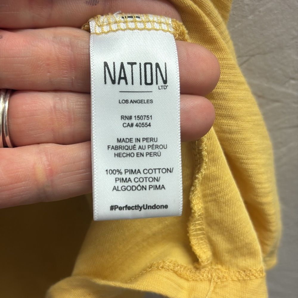 Nation Rylan Ruffled Cap Sleeve Top In Daisy, Medium - Picture 4 of 5